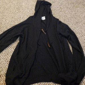 Black sweater cardigan